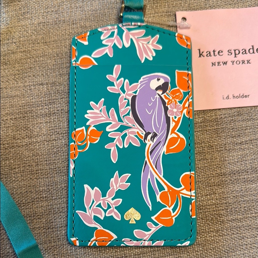 Kate Spade Parrot Print ID Holder